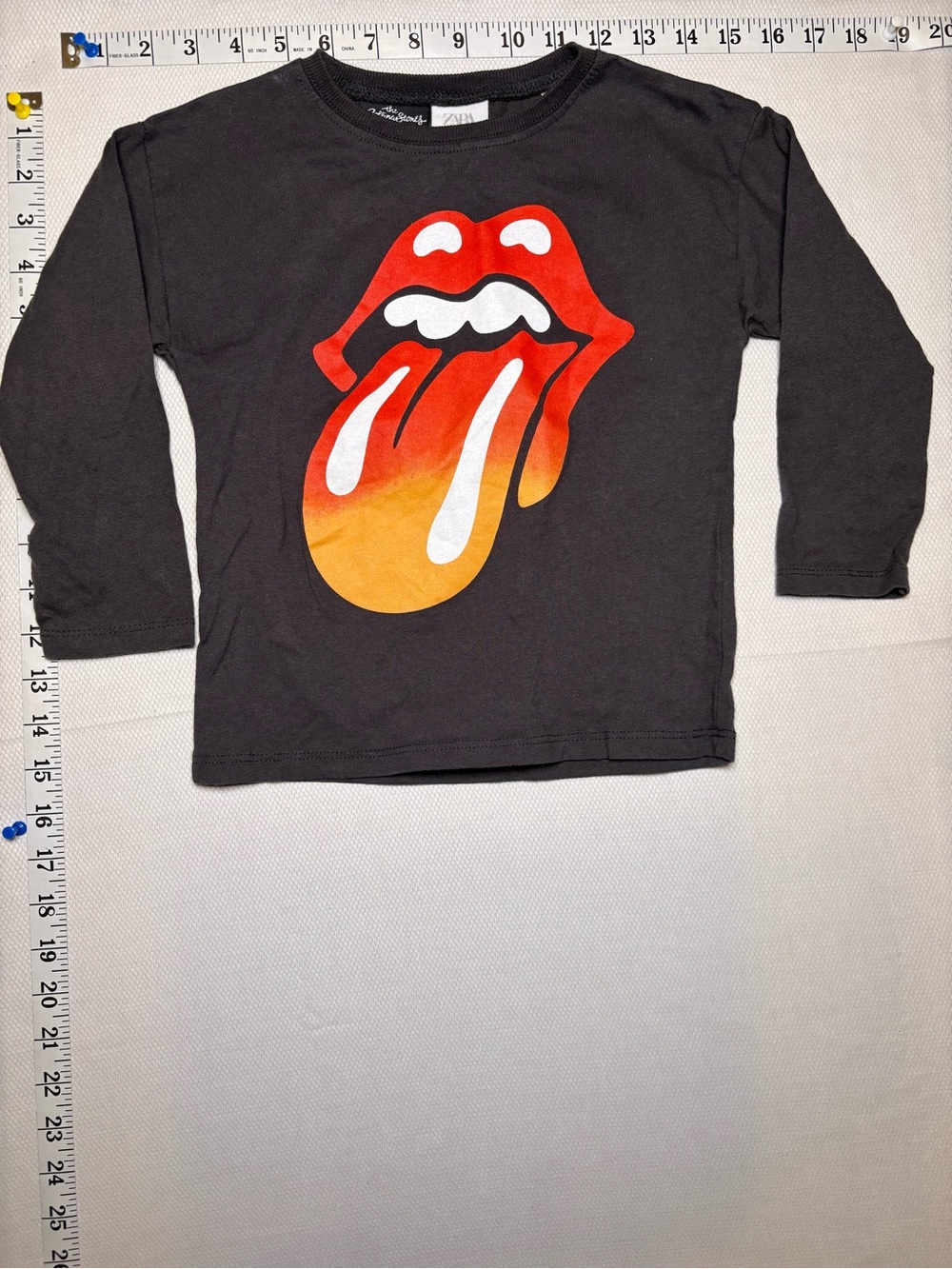 The Rolling Stones Zara Kids Long Sleeve Graphic Shirt Size 4